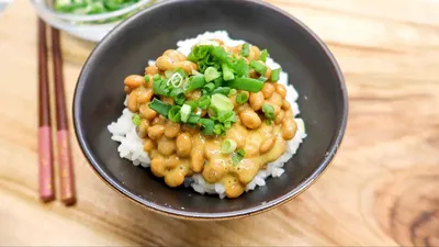 Natto i Ryż