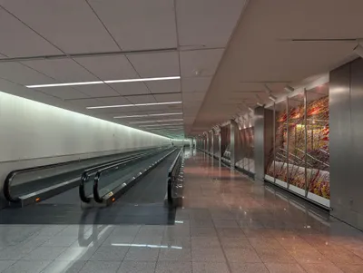 Sabah 4'teki Havalimanı Yürüyen Bantı