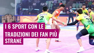 I 6 sport con le tradizioni dei fan più strane

